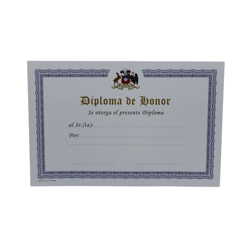 DIPLOMA DE HONOR