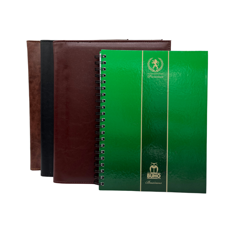 CARPETA PORTA CUADERNO SIMIL CUERO 3203-M BUHO