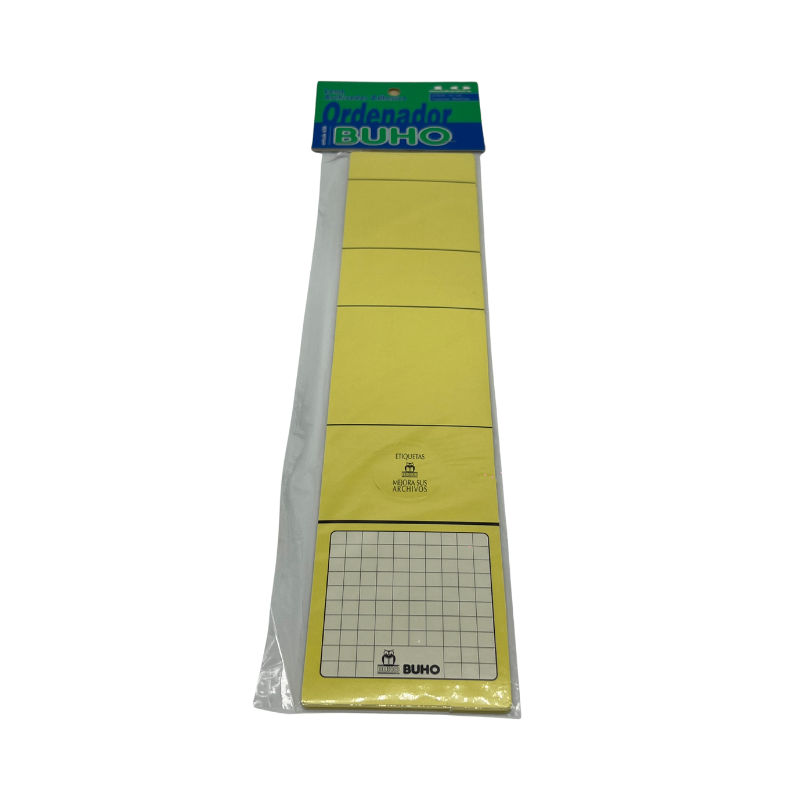 DISPLAY ETIQUETA  AMARILLA (10 UNID)