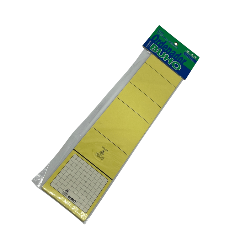 DISPLAY ETIQUETA  AMARILLA (10 UNID)