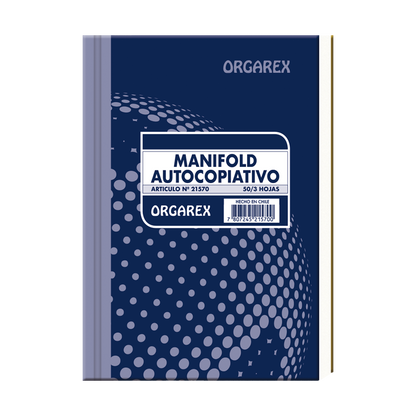 MANIFOLD TRIPLICADO AUTOCOPIATIVO ORGAREX