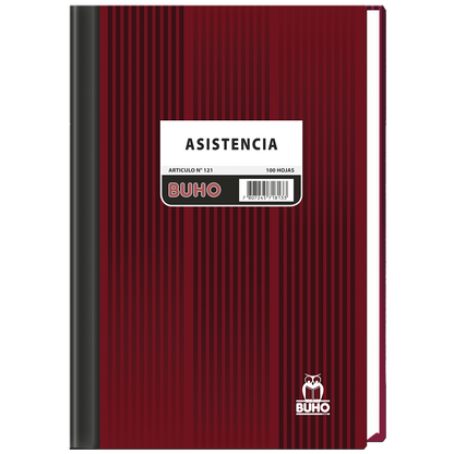 LIBRO DE ASISTENCIA BUHO 100 HOJAS