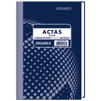 LIBRO DE ACTAS OFICIO ORGAREX 200 HOJAS