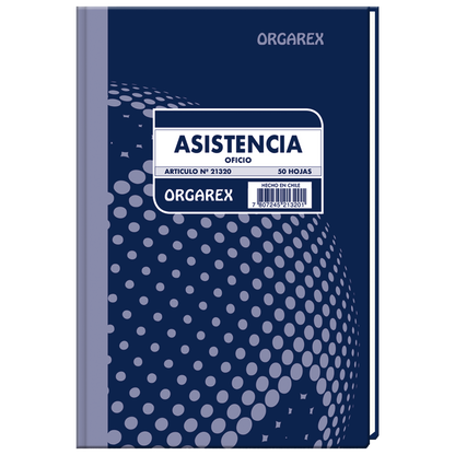 LIBRO DE ASISTENCIA ORGAREX 50 HOJAS