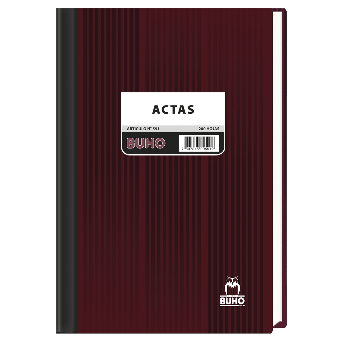 LIBRO DE ACTAS OFICIO BUHO 200 HOJAS