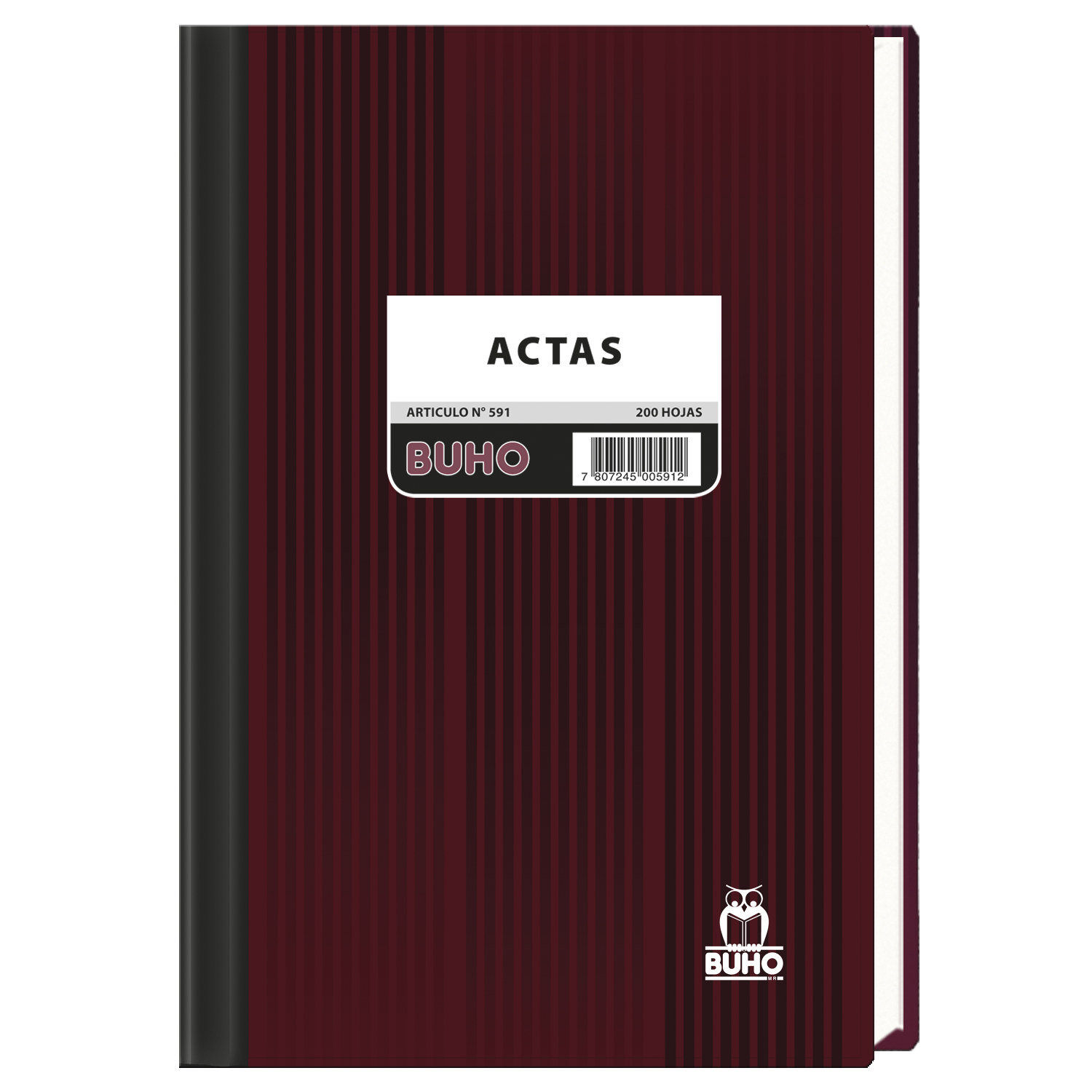 LIBRO DE ACTAS OFICIO BUHO 200 HOJAS